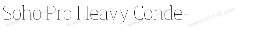 Soho Pro Heavy Conde字体转换